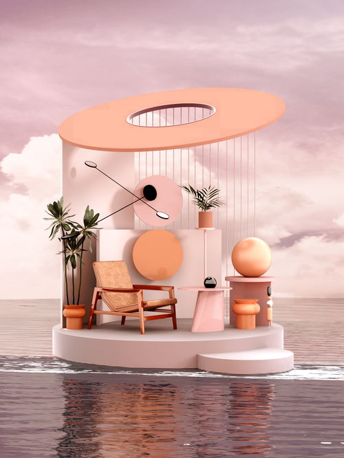 簡約幾何美學 日用百貨與數(shù)碼電器的抽象空間渲染